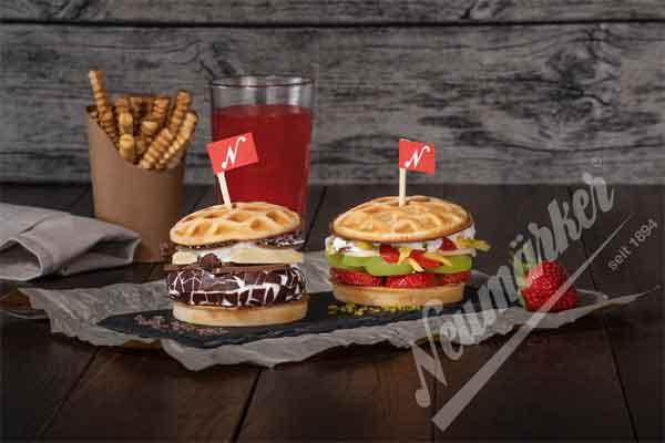 Waffel-Burger Wechselplatten für Neumärker Backsystem