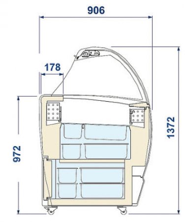 NordCap Speiseeisvitrine Isabella LX 10