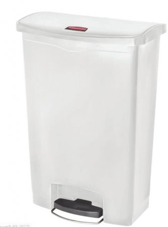 Rubbermaid Tretabfalleimer 90 l fahrbar weiß