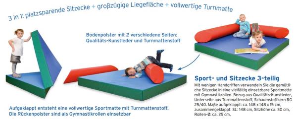 Sport- und Sitzecke 3-teilig