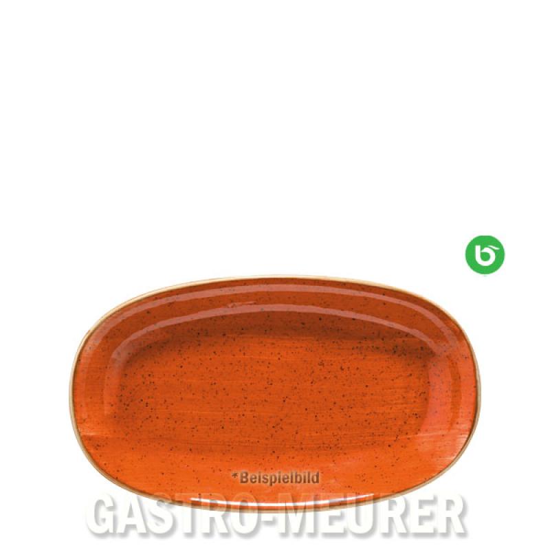 Aura Terracotta, Gourmet Platte oval 19 x 11,1 cm