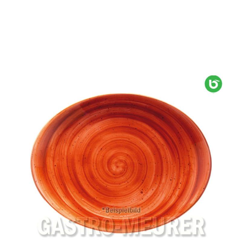 Aura Terracotta, Moove Platte oval 31 x 24 cm