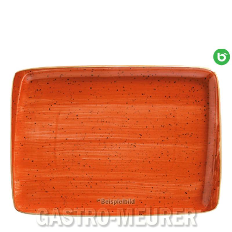 Aura Terracotta, Moove Platte 36 x 25 cm