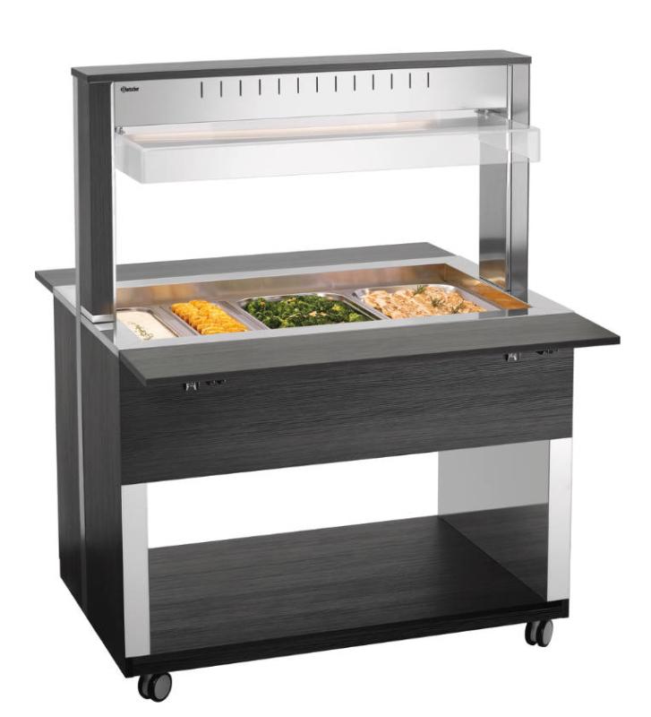 Bartscher Buffet- u. Salatwagen 3 x GN 1/1, versandkostenfrei