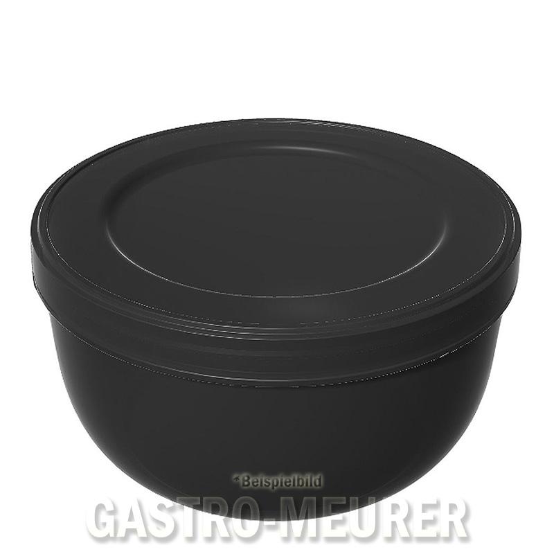 Eco-Takeouts Mehrweg-Suppenbehälter 350 ml, Ø 11 cm H 6 cm, mit Deckel, schwarz