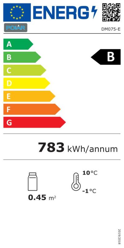 Glastür-Kühlschrank 218 Liter fahrbar