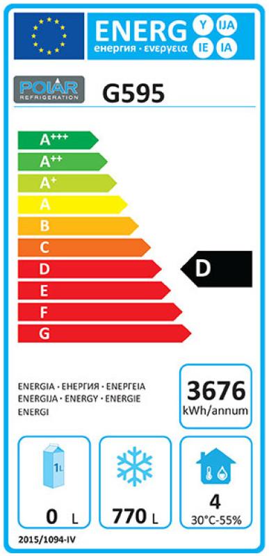 POLAR Tiefkühlschrank G595