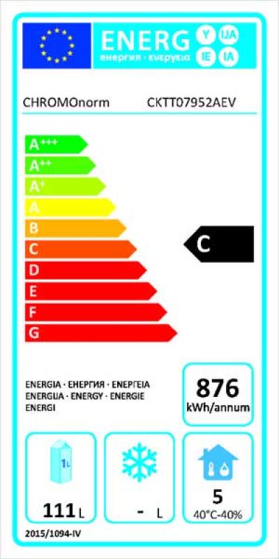 CHROMOnorm Kühltisch GN 1/1, 1 Tür, 2 Schubladen