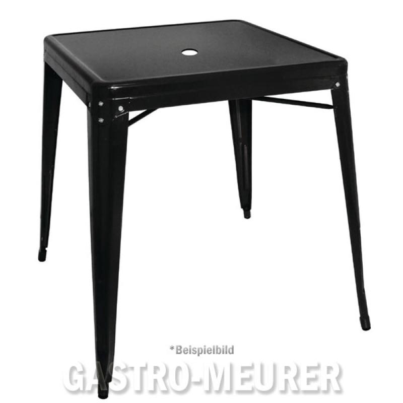 Bolero Bistrotisch quadratisch, Stahl schwarz