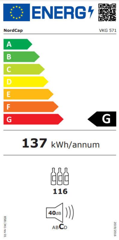 NordCap Weinlagerschrank VKG 571 LED 116 Flaschen