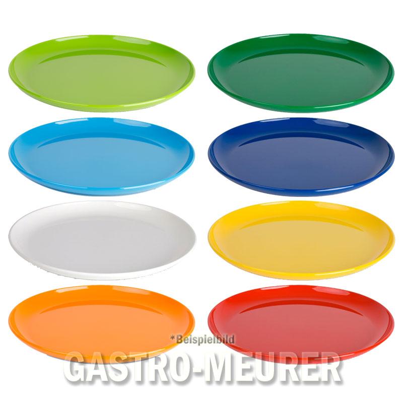 Kinderzeug Teller flach 24 cm / Mittagsteller 8-Farben Polycarbonat (PC)