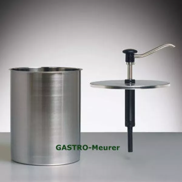 Gastroback Druckknopf-Dosierspender CRS-EBK-8 m. 8 Liter Edelstahlbehälter