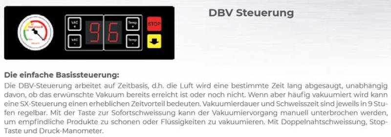 VAC-STAR Vakuumierer S-215 DBV Version