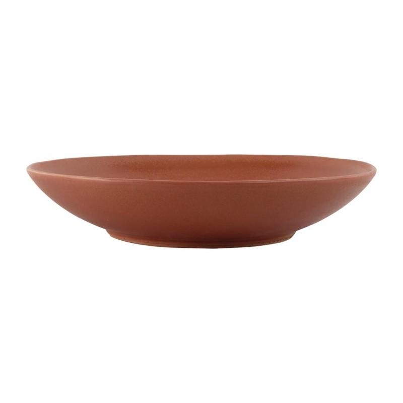 Olympia Build-A-Bowl flache Schale rostrot 25 cm VPE: 4 Stück