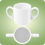 Mobile Preview: Community weiss Kaffeebecher mit 2 Henkel 0,28 l Seltmann Weiden 001.743434