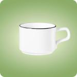 Mobile Preview: GOOD MOOD Black Line Kaffeetasse Ø 18,0 L Seltmann Weiden 001.755604