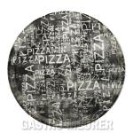 Mobile Preview: Napoli Black+White, Dekor Pizzateller 33 cm Saturnia