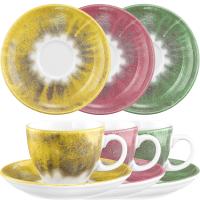 Mobile Preview: Untertasse 14,7 cm Seltmann Weiden 1131 MODERN LIFE Batik 001.774429 001.774447 001.774465 Kurkuma Hibiskus Matcha