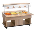 Bartscher Buffet- u. Salatwagen 3 x GN 1/1, versandkostenfrei