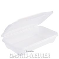 WE*TURN Menüschale GN 1/4 Food Box  mit einem Fach, 23 x 23,5 x 9,5 cm, weiß 1180/140