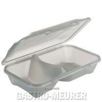 Mobile Preview: WE*TURN Menüschale GN 1/4 Food Box mit einem Fach, 23 x 23,5 x 9,5 cm, weiß 1180/140