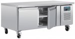 POLAR Unterbau-Kühltisch DA462, 2-türig, versandkostenfrei
