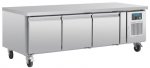 POLAR Unterbau-Kühltisch DA463, 3-türig, versandkostenfrei