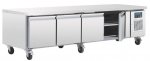 POLAR Unterbau-Kühltisch DA464, 4-türig, versandkostenfrei