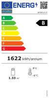 Mobile Preview: Kühlvitrine 235 Liter schwarz mit gebogener Tür