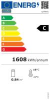 Mobile Preview: Glastür-Kühlschrank 490 Liter Klapptüren