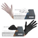 Nitril-Handschuhe NITRYLEX 4 Größen schwarz/weiß