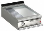 AFG Elektro-Grill+Bratplatte 7,5 kW glatt+gerillt chrom Tischgerät Queen 700, versandkostenfrei