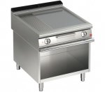 AFG Brat- Grillplatte Elektro glatt-gerillt 15,0 kW Standgerät, Queen 900, versandkostenfrei