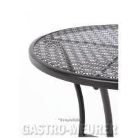 Mobile Preview: Bolero Bistrotisch rund 60 cm, Stahl, schwarz