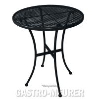 Bolero Bistrotisch rund 60 cm, Stahl, schwarz