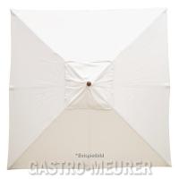 Mobile Preview: Bolero Sonnenschirm Farbe Creme, quadratisch 2,5 x 2,5 m