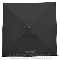 Mobile Preview: Bolero Sonnenschirm Farbe Schwarz, quadratisch 2,5 x 2,5 m