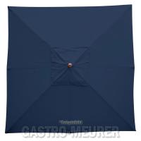 Mobile Preview: Bolero Sonnenschirm Farbe Blau, quadratisch 2,5 x 2,5 m