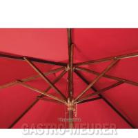 Mobile Preview: Bolero Sonnenschirm Farbe Rot, quadratisch 2,5 x 2,5 m