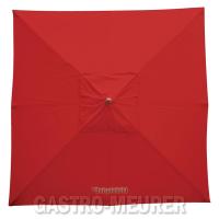 Mobile Preview: Bolero Sonnenschirm Farbe Rot, quadratisch 2,5 x 2,5 m