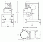 Mobile Preview: Hobart H600S Planetenrührmaschine Standmodell 60 Liter