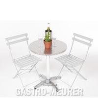 Mobile Preview: Bolero Bistrotisch rund 1 Bein 60 cm Edelstahl