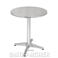 Bolero Bistrotisch rund, 1 Bein, 60 cm, Edelstahl