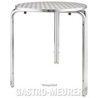 Bolero Bistrotisch rund 60 cm, Aluminium U431