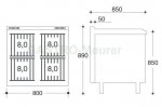 Mobile Preview: EKU Gasherd PowerBurner 4-flammig mit Elektro-Backofen