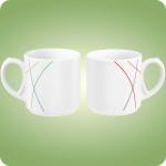 Mobile Preview: Community Green-​ o. Red-​Line Kaffeebecher mit Henkel 0,28 l Seltmann Weiden 001.744475 001.744516