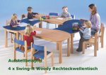 Mobile Preview: Rechteckwellentisch "Swing-it Woody" 120 x 60 cm