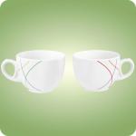 Mobile Preview: Community Green-​ o. Red-​Line Kaffeetasse Tulpe 0,22 l Seltmann Weiden 001.744472 001.744513